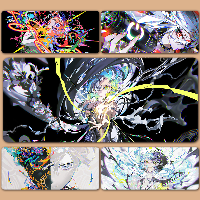 米山舞eva插画绫波丽明日香真希波超大号鼠标垫