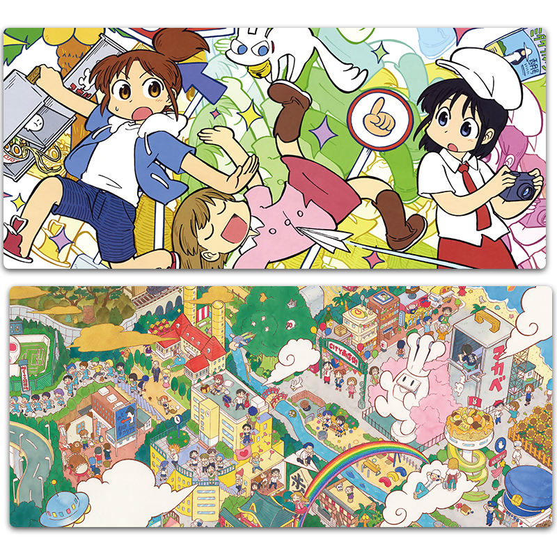 CITY小城日常南云美鸟新仓泉和子鼠标垫超大号键盘桌垫