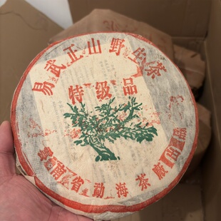 云南普洱干仓老生茶 99绿大树 处理几片 1999年勐海茶厂绿大树