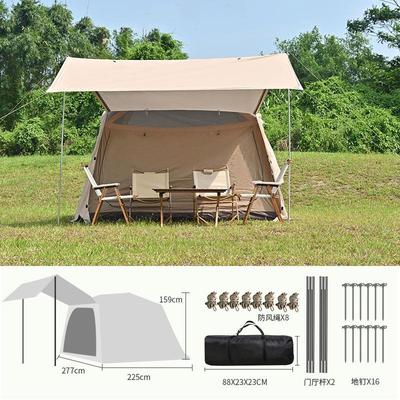 帐篷户外3人-4旅游速野TLT-M231营便携式可二折叠开铝杆屋脊帐篷