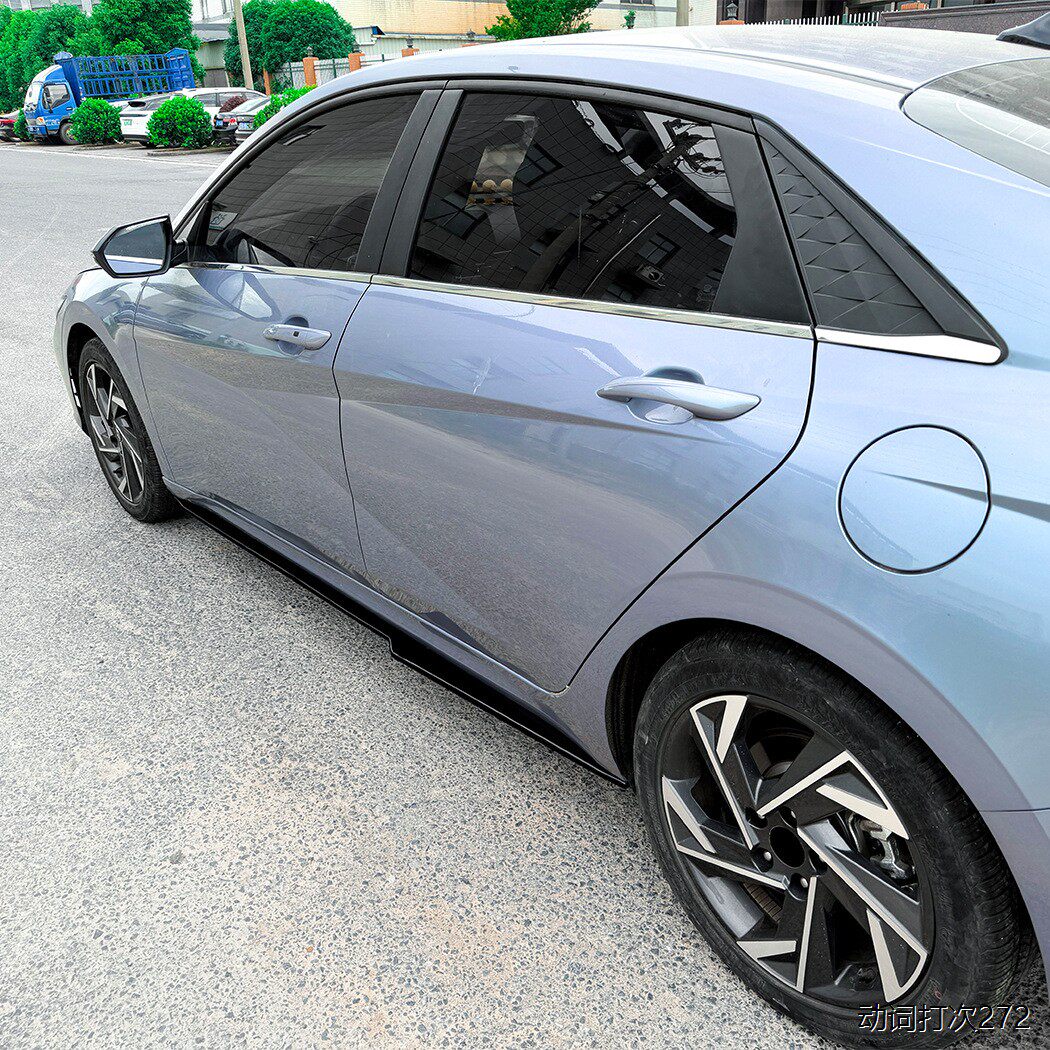 适用现代伊兰特Elantra MK7标准版改N Line侧裙扰流板小包围改装