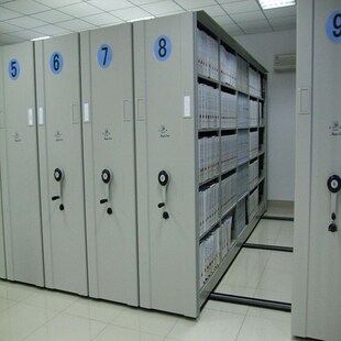 密集架档案室密集柜移动轨道手摇式电动智能文件柜钢制凭证资料架