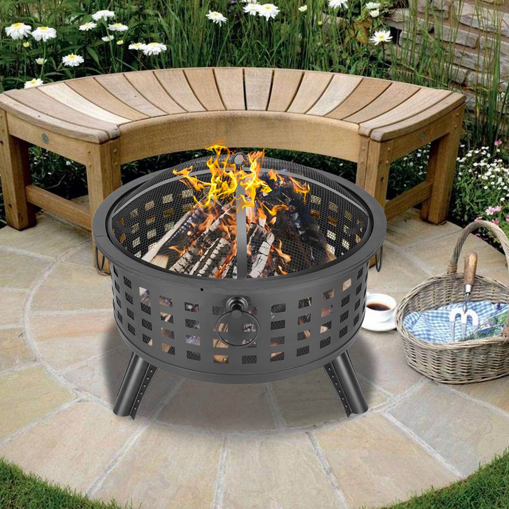 Outdoor Brazier Fireplace Fire Pit Burner for Camping Hiking