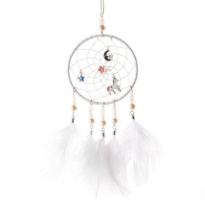 nicorn Dream Catcher LED Lights Girl Baby Bedroom Wall Hangi