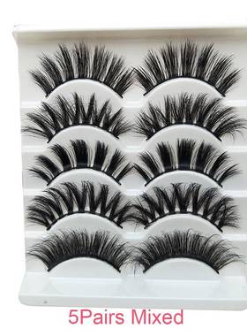 5 Pairs 3D Mink Hair False Eyelashes Natural Beauty Eyelash