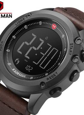 K698 KADEMAN Sports Men's Watch Steps Counter Leather To