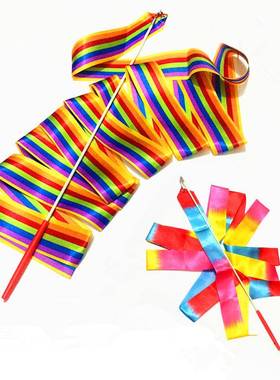 2M/4M Colorful Gym Ribbons Dance Ribbon Rhythmic Art Gymnast