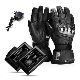 Motorcycle Electric Heated Gloves Digital Display Control Wa