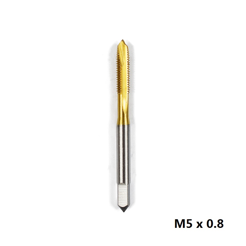 1pc M2/M2.5/M3/M3.5/M4/M5/M6 Titanium Coated Hand Tap HSS Me