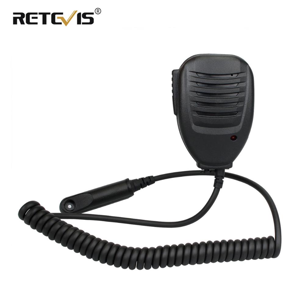 High Impact Plastic PTT Speaker Microphone LED Indicator Wi