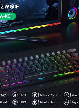 BlitzWolf BW KB1 bluetooth 5.0 Wireless Mechanical Keyboard