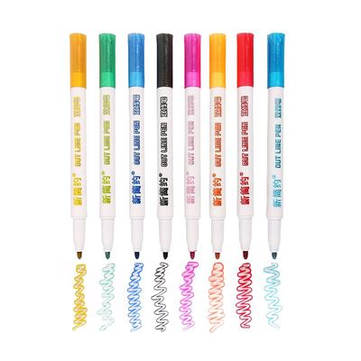 *8pcs/set Double Lines Contour Color Art Pens Markers Pen Ou