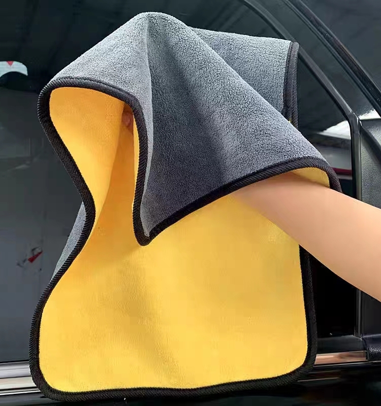 Microfiber Auto Wash Towel Car Cleaning Drying Cloth Hemming