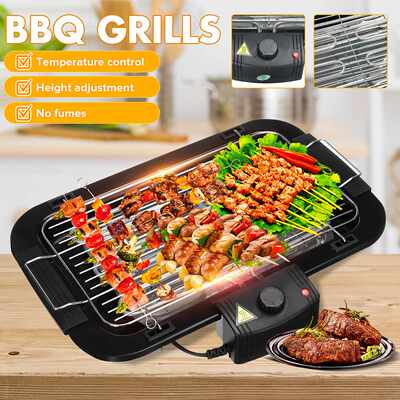 2000W 220V Portable Smokeless Electric Pan Grill BBQ Stove