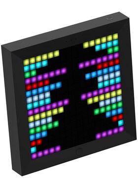 Pixoo digital photo frame smart alarm clock with pixel art p