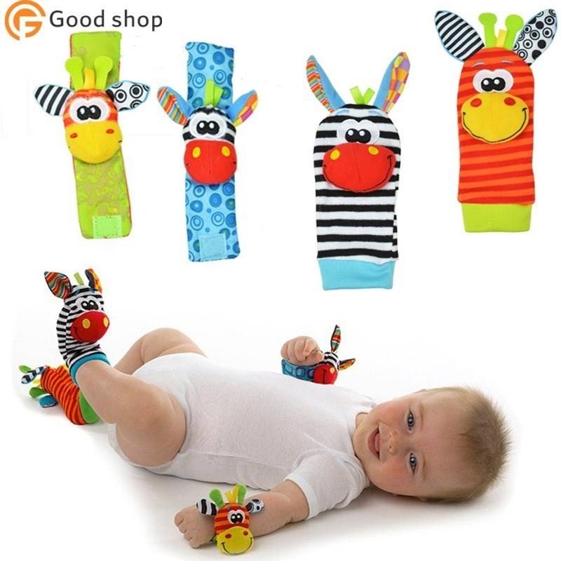 Infant Baby Kids rattle toys Wrist Foot Socks for Newborn