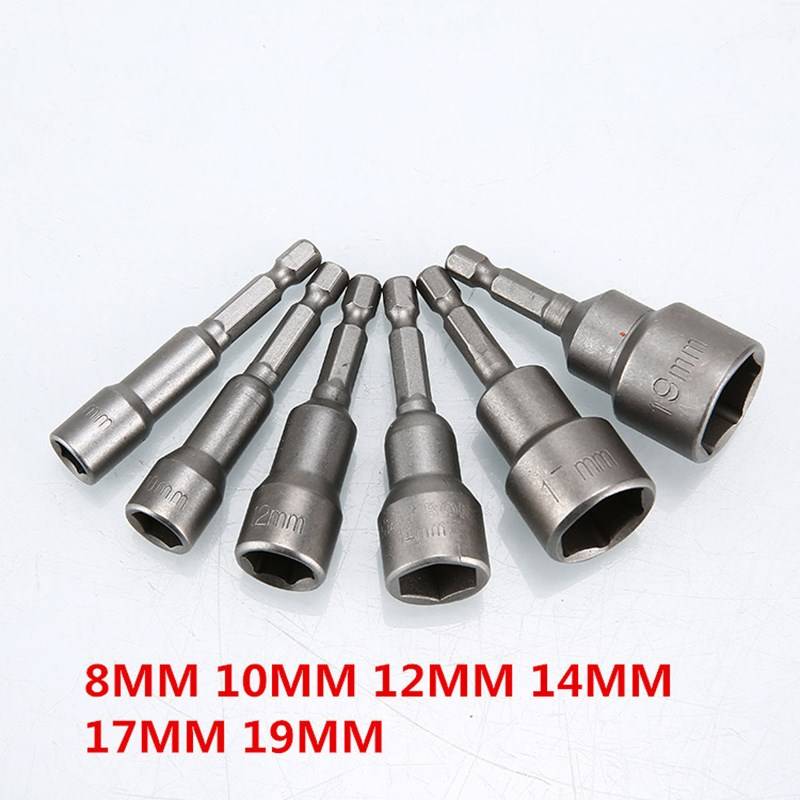 14PC Power Tool Nut Driver Set Quick Change Power Nut Driver
