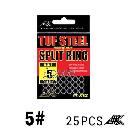 JK 3packs No.3-10/6-14mm HOT Fishing Split Heavy Duty Fish