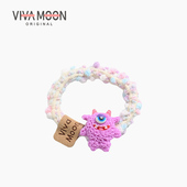 萌趣小怪兽彩色发圈高马尾气质少女皮筋小肠圈韩版 发绳扎发头绳