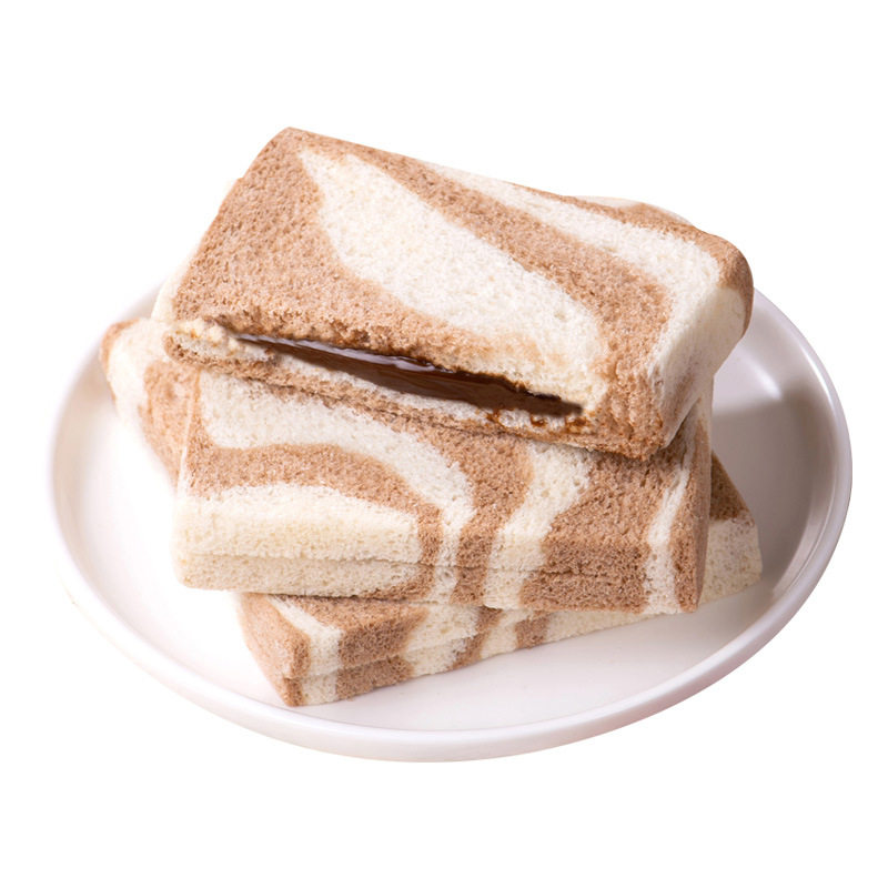 巧克力味夹心面包魔方吐司营养早餐粗粮网红零食小吃整箱厂家