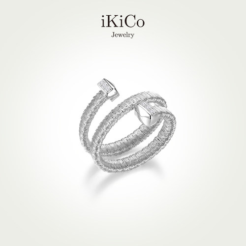 iKiCo光影缠绕戒指高级轻奢新款