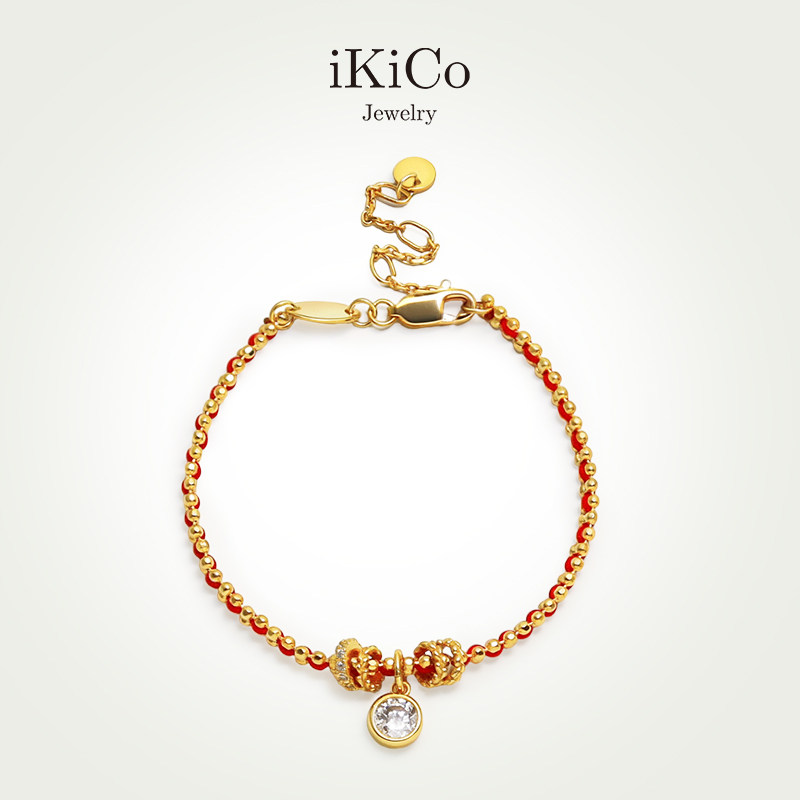 【新年礼物】iKiCoJewelry红运系列守护编织红绳手链S925银高级,饰品/流行首饰/时尚饰品新,银饰手链,淘宝优惠券,粉丝福利购,淘宝优惠卷