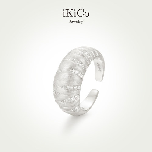 iKiCo25FW新品可颂戒指纯银小众