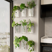 水培绿植花盆上墙吊兰绿萝植物置物架免打孔客厅家居装 饰壁挂花瓶