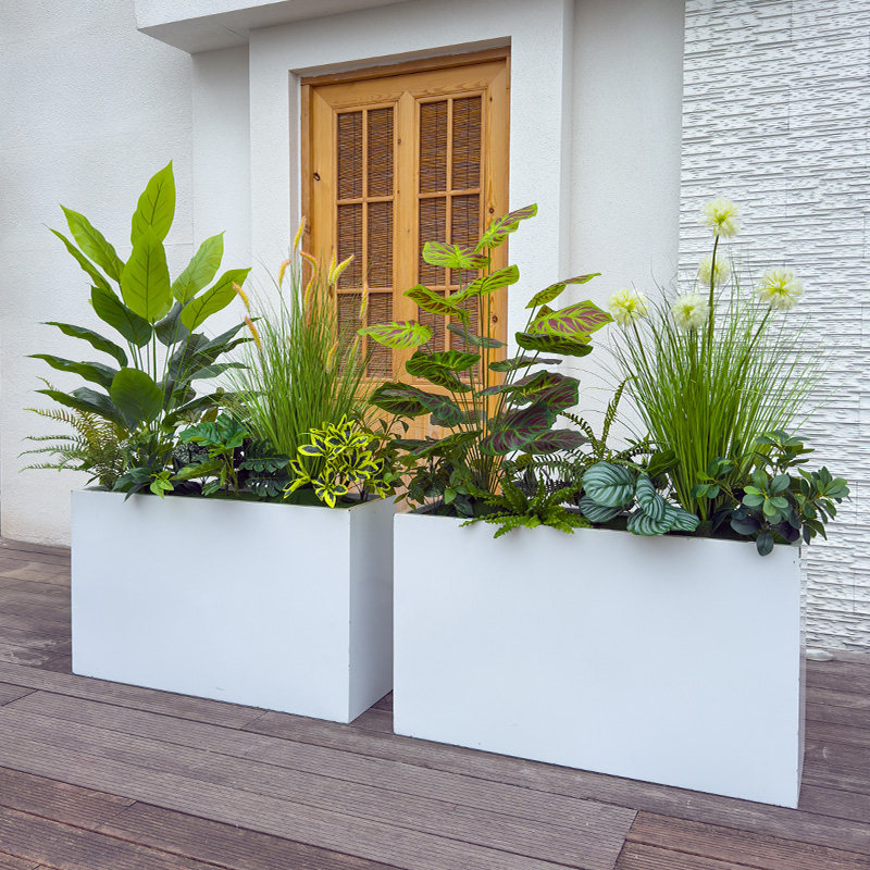仿真绿植花箱围栏隔断绿化装饰
