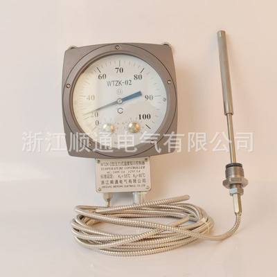 压力式温度控制器WTZK-03变压器温度计WTZK-02温度指示控制器华立
