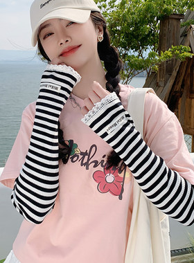 防紫外线防晒袖套冰袖冰丝女夏季