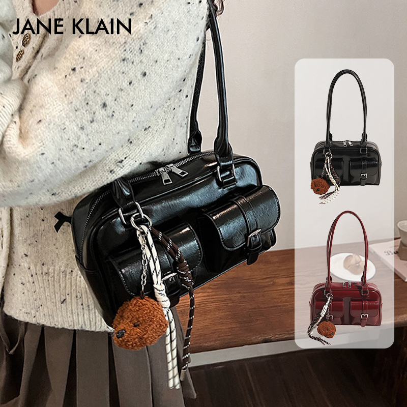JANEKLAIN小众复古波士顿包