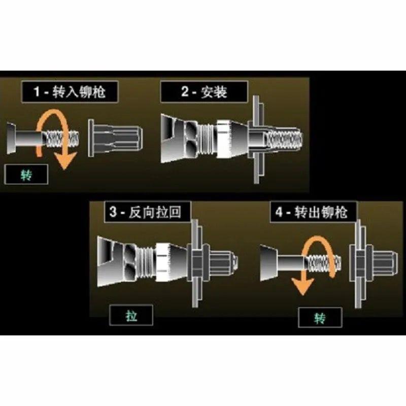 大帽沿牌照专用铆螺母大