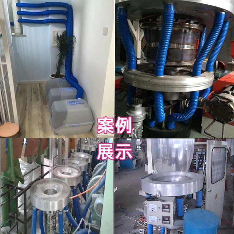 木工吸尘管蓝色波纹橡塑