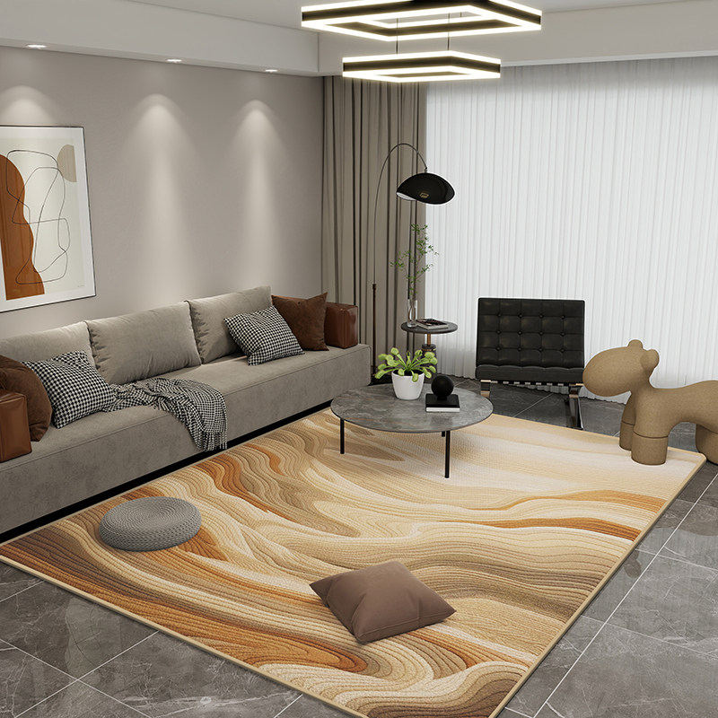 地毯客厅奶油风茶几毯现代简约卧室床边毯满铺轻奢沙发地垫高级感