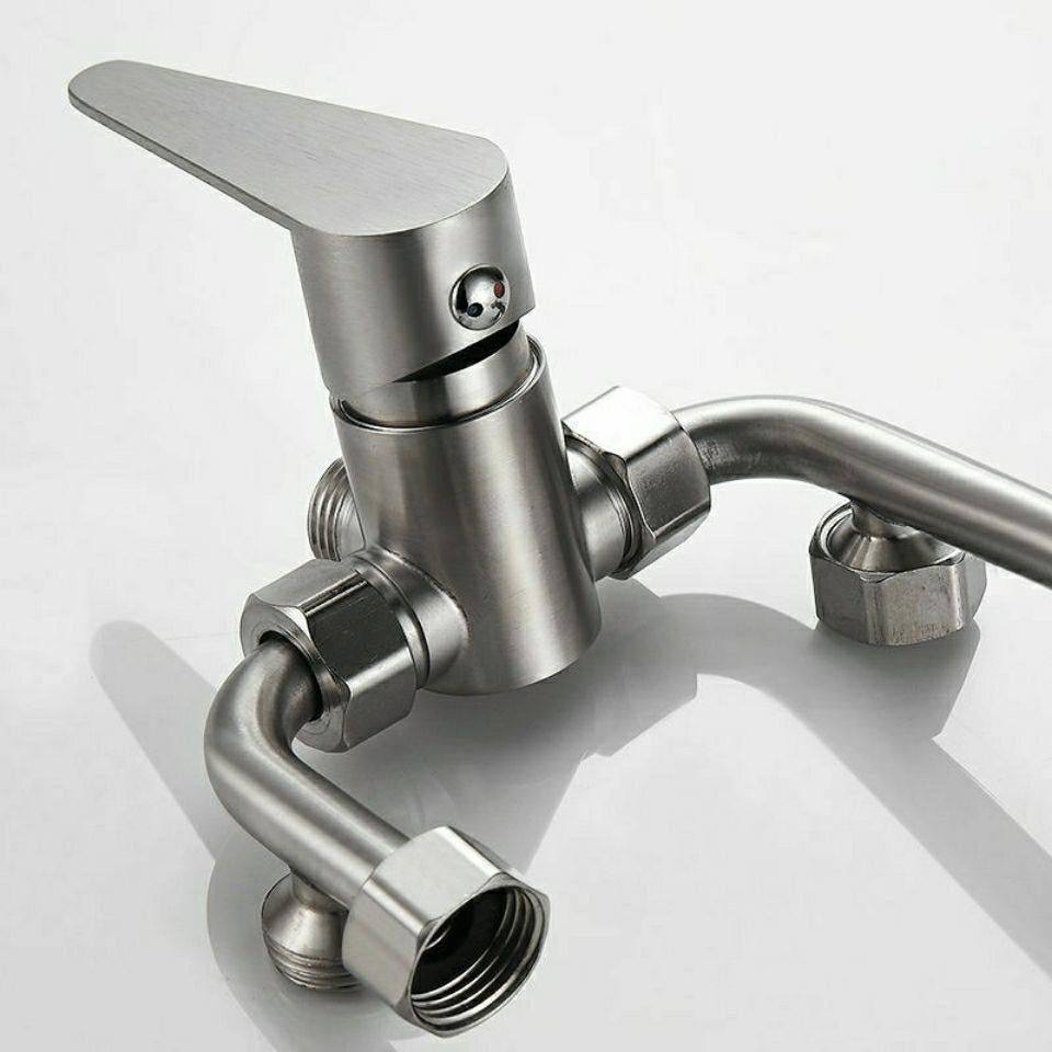 304不锈钢淋浴电热水器混水阀u型阀贴墙三通冷热水混合阀小厨阀,家装主材,浴缸龙头/淋浴龙头,淘宝优惠券,粉丝福利购,淘宝优惠卷