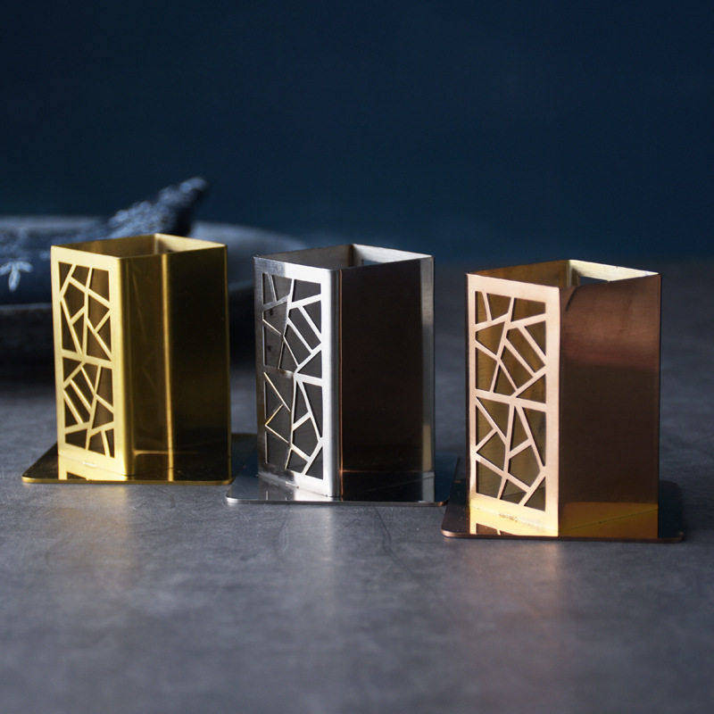 新中式不锈钢牙签筒餐厅酒店家用镂空牙签盅创意果签棉签收纳,收纳整理,牙签筒,淘宝优惠券,粉丝福利购,淘宝优惠卷