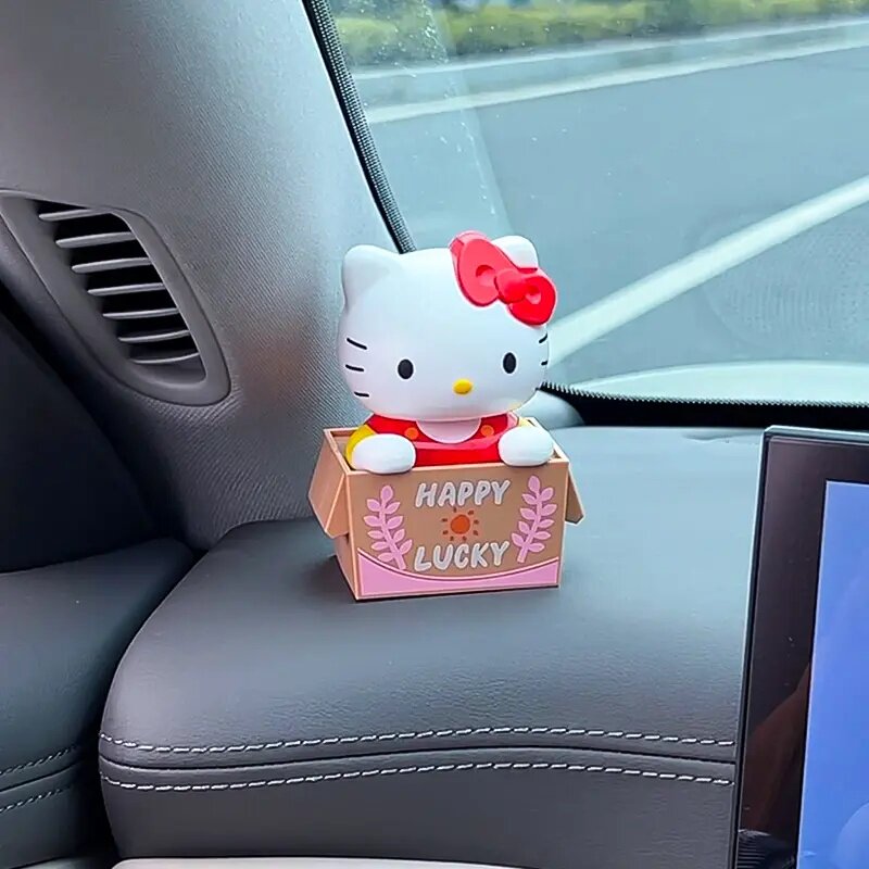 hellokitty车载饰品摆件凯蒂猫汽车中控台装饰摆件可爱装饰用品