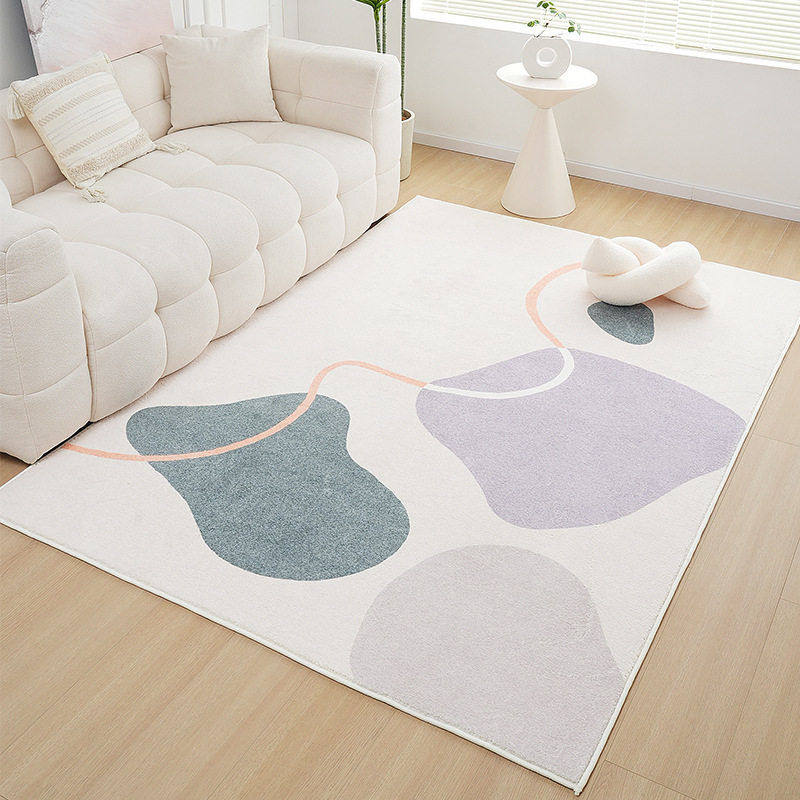 仿羊绒莫兰迪地毯客厅印花级感茶几毯简约沙发毯暖色系奶油风,居家布艺,地毯,淘宝优惠券,粉丝福利购,淘宝优惠卷