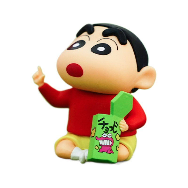 正版蜡笔小新的一天潮玩动漫周边钥匙扣可爱卡通小挂件公仔玩具