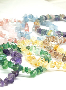 2025潮流波西米亚天然水晶玛瑙个性手链爆款亚马逊风格饰品碎石