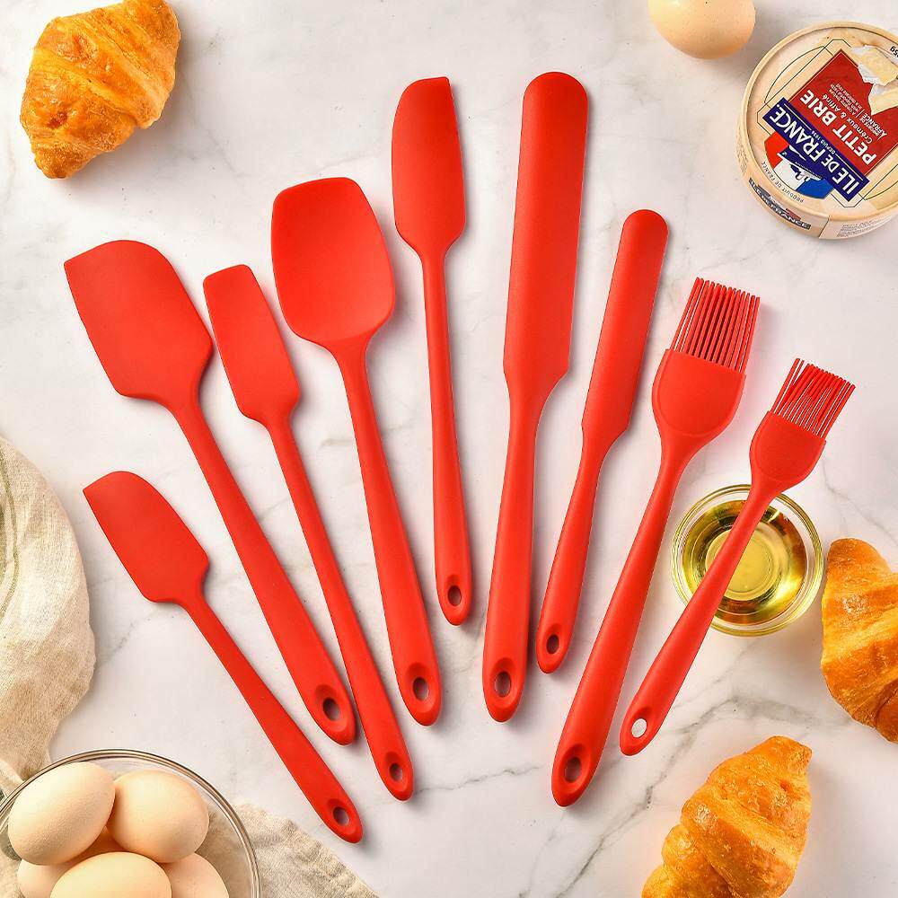 硅胶烘焙刮刀抹刀刷子9件套装 硅胶DIY烘焙工具baking tools