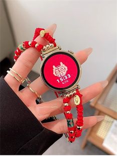 22mm gt3表带18mm荣耀magic2代表带41mm 适用华为gt5表带新款 五彩绳编织表带华为watch4手链新年红小众女gt4