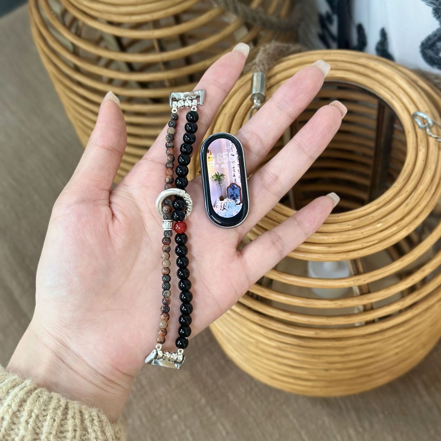sanD-P小米9/8nfc新中式串珠表带