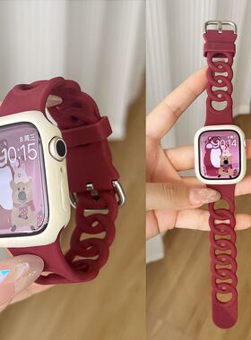 适用红米watch5表带新款甜甜圈硅胶针扣腕带小米redmi4/3/2/1代运动腕带9pro女液态硅胶小米3青春版Lite表带