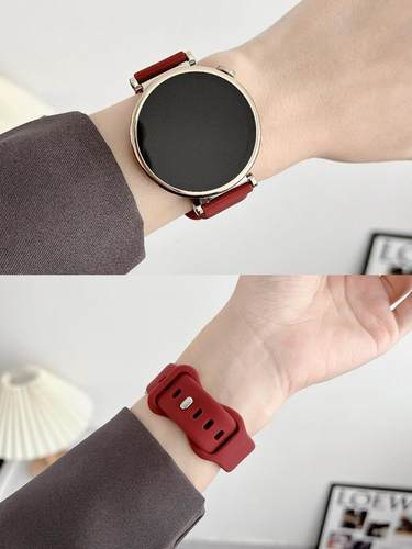 sanD-P华为gt4gt3硅胶蝴蝶扣表带