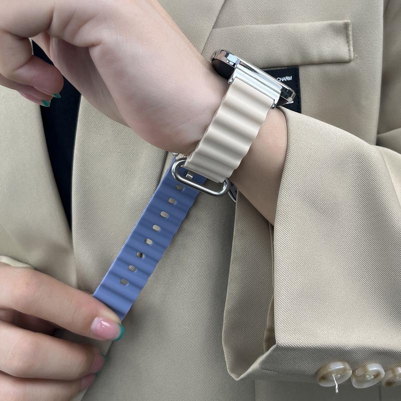 适用红米watch4表带新款海洋硅胶表带红米Redmi3/2/1代表带青春版海洋硅胶表带创意个性防水智能运动男女通用