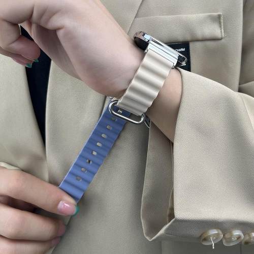 sanD-P红米watch4海洋硅胶表带