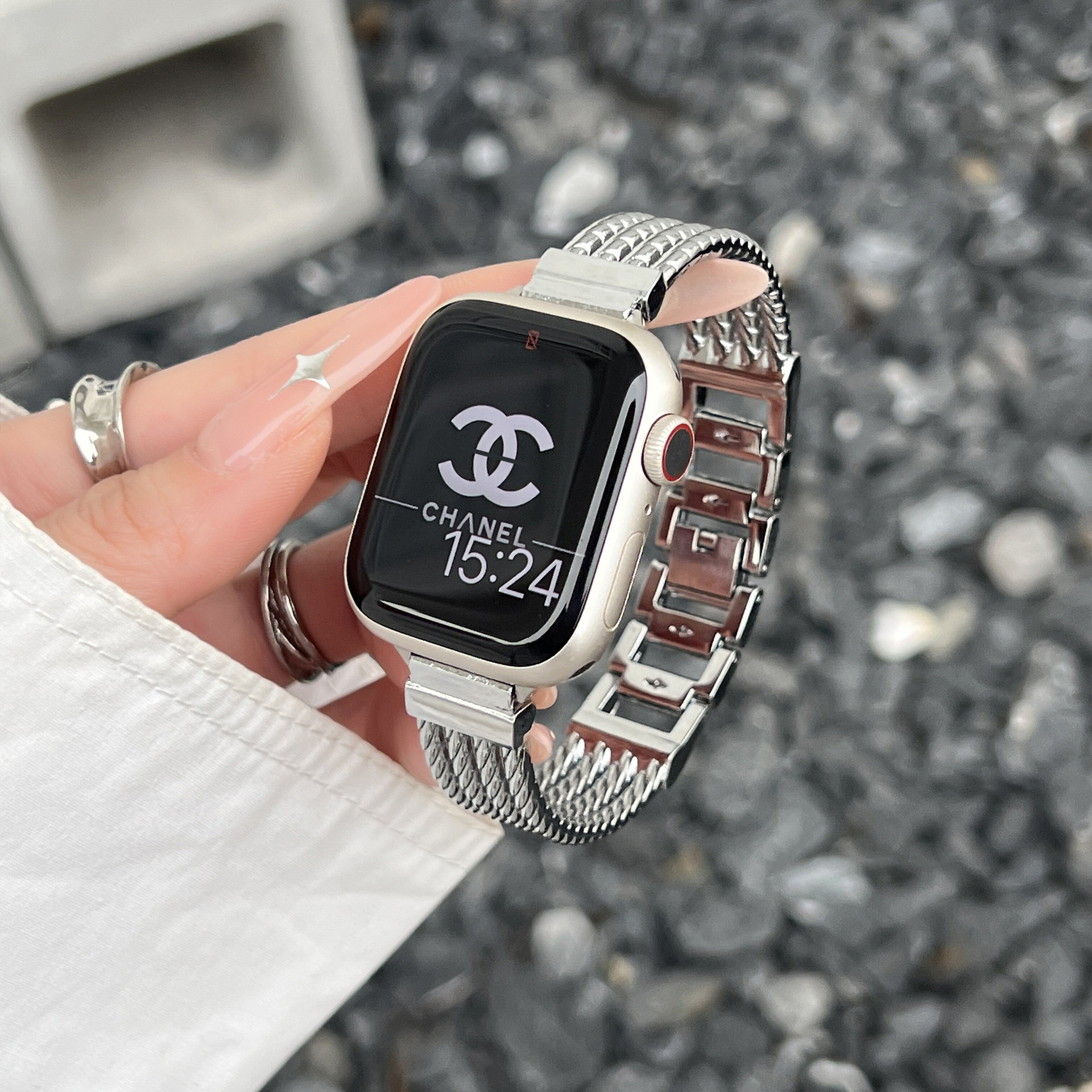 sanD-P红米watch4/3镂空金属表带