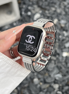 适用红米watch4表带新款时尚镂空透气金属手镯表带小米Redmi4/3/2/1金属腕带红米watch3青春版不锈钢小米9pro